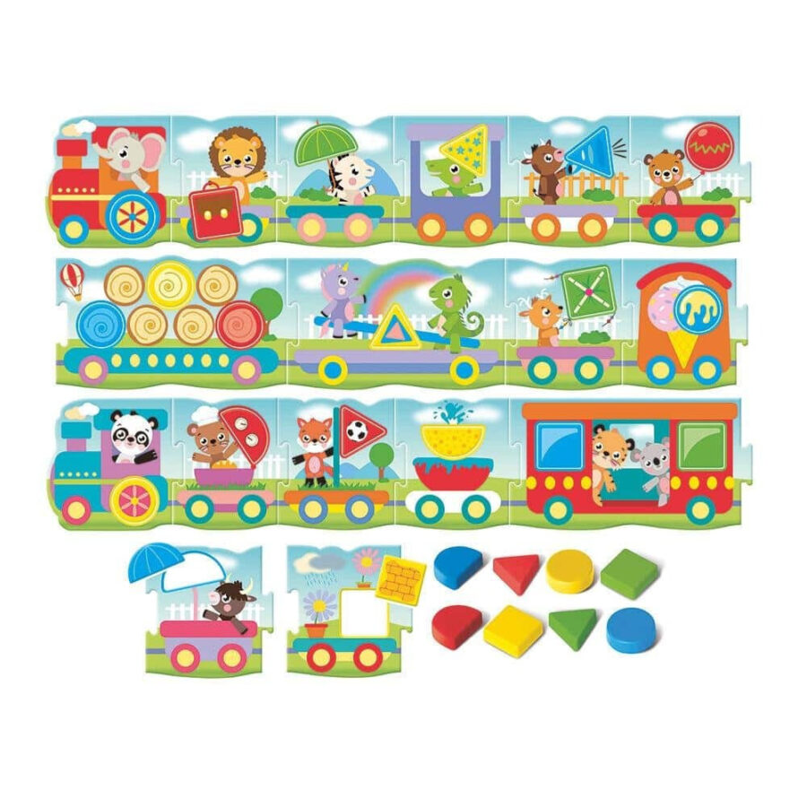 AS Company ΕΞΥΠΝΟΥΛΗΣ BABY MONTESSORI: ΤΡΕΝΑΚΙ ΜΕ ΣΧΗΜΑΤΑ (1024-63237)