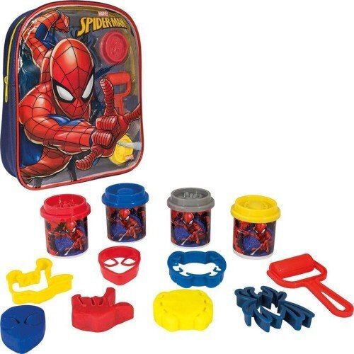 AS Company ΠΛΑΣΤΕΛΙΝΗ SPIDERMAN ΤΣΑΝΤΑ ΠΛΑΤΗΣ ΜΕ 4 ΒΑΖΑΚΙΑ - ΚΑΠΑΚΙΑ ΚΑΛΟΥΠΑΚΙΑ ΚΑΙ 5 ΕΡΓΑΛΕΙΑ (200gr)