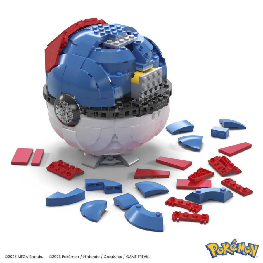 Mattel Mega Bloks Τουβλάκια POKÉMON JUMBO GREAT BALL ΜΕ ΦΩΣ (HMW04)