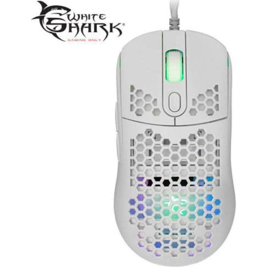 White Shark Mouse GM-5007 Galahad 6400dpi White GM-5007