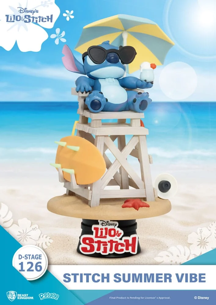 Beast Kingdom LILO and STITCH - Stitch Summer Vibe Diorama D-Stage 16.4cm
