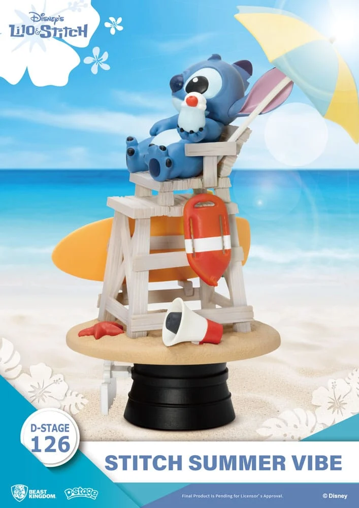Beast Kingdom LILO and STITCH - Stitch Summer Vibe Diorama D-Stage 16.4cm