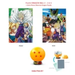 DRAGON BALL Z Collectible Puzzle 4 Stars - 2 Puzzle + Extra Dragonball (98 κομματια το καθενα)