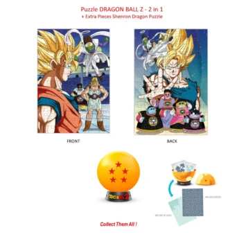 DRAGON BALL Z Collectible Puzzle 5 Stars - 2 Puzzle + Extra Dragonball (98 κομματια το καθενα)