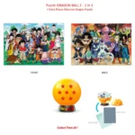 DRAGON BALL Z Collectible Puzzle 7 Stars - 2 Puzzle + Extra Dragonball (98 κομματια το καθενα)