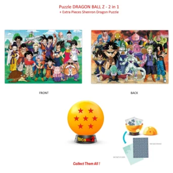 DRAGON BALL Z Collectible Puzzle 7 Stars - 2 Puzzle + Extra Dragonball (98 κομματια το καθενα)