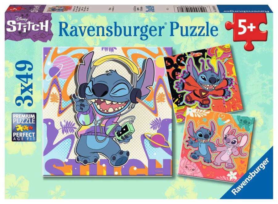 Ravensburger LILO and STITCH Playing all day 3 Puzzle 49P