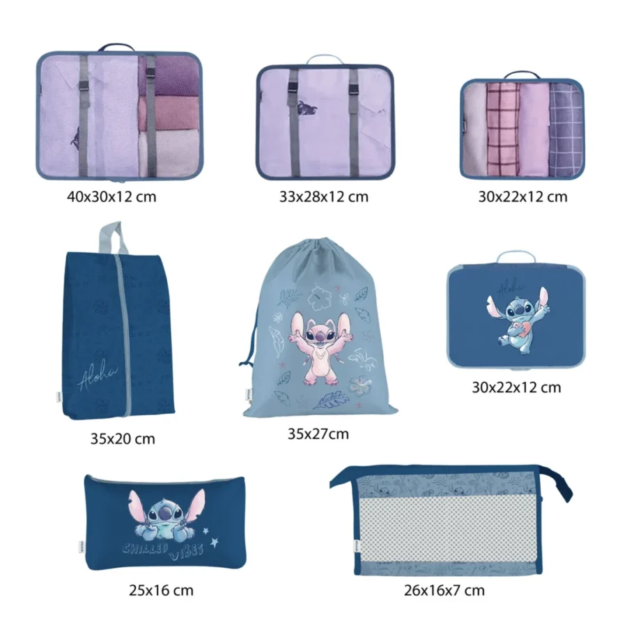 Arditex Disney Lilo and Stitch 8 τεμαχια  Ταξιδιωτικό Σετ(Βαλιτσα και αλλα)