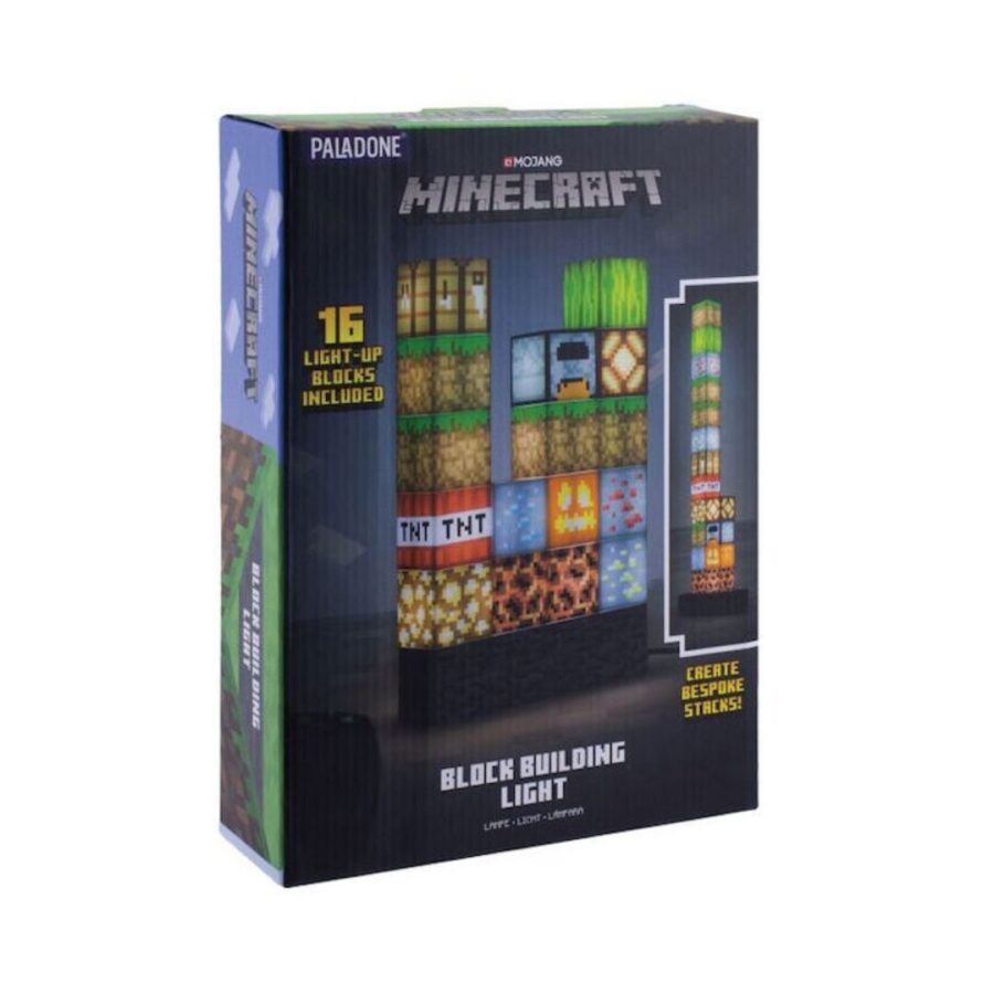 Paladone Minecraft Συναρμολογουμενο Παιδικό Διακοσμητικό Φωτιστικό Block PP6596