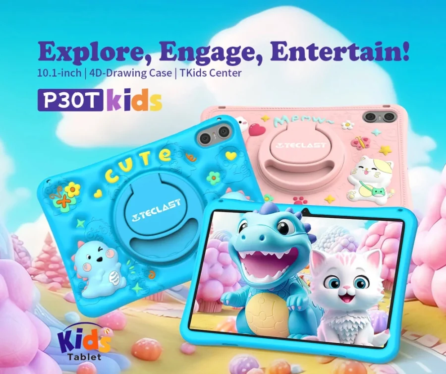 TECLAST tablet P30T Kids, 10.1", 4/64GB, Android 14, 6000mAh, μπλε P30TKIDS-BL