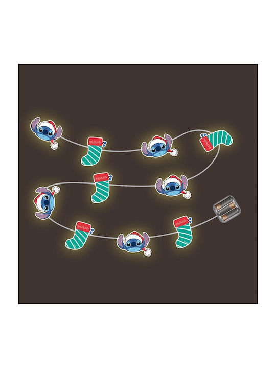 Arditex STITCH Christmas Lighted Garland - 10 LED - 1,65m
