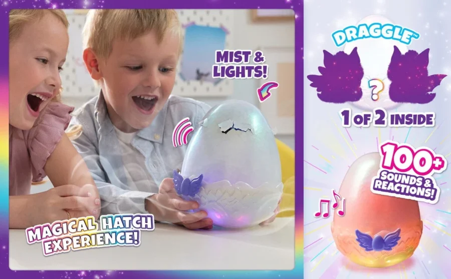 Spin Master Μαγικο Διαδραστικο Αυγο Hatchimals Alive Secret Hatch Draggle