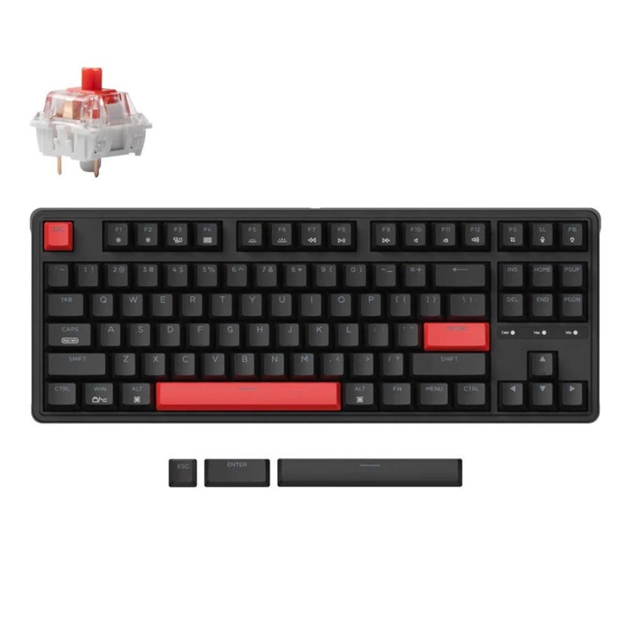 Keychron C3 Pro (C3P-A1) QMK/VIA Mechanical Red Switch 80% US Layout