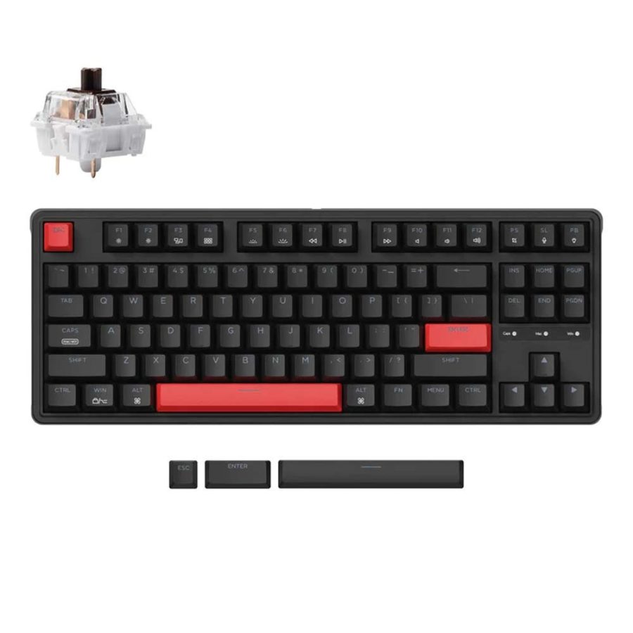 Keychron C3 Pro (C3P-A3) QMK/VIA Mechanical Brown Switch 80% US Layout