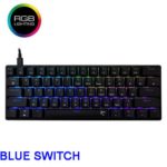 WHITE SHARK Shinobi 2 MECHANICAL KEYBOARD 60% BLUE SWITCH GK004121 BLACK