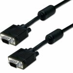 POWERTECH καλώδιο VGA 15pin CAB-G003, 1080p, CCS, 3+6, 1.5m, μαύρο