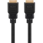 GOOBAY καλώδιο HDMI 2.1 61639, Ethernet ARC 8K/60Hz 48 Gbps, 1.5m, μαύρο