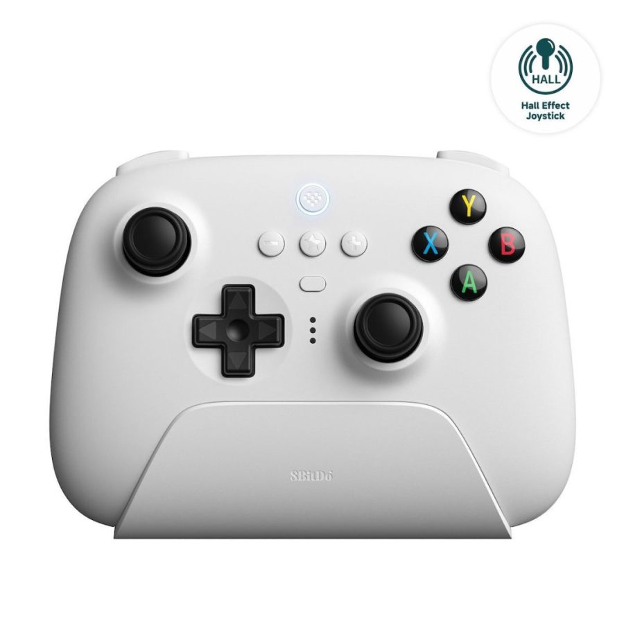 8Bitdo Ultimate with Charging Dock Ασύρματο Gamepad για Android / IOS / PC White