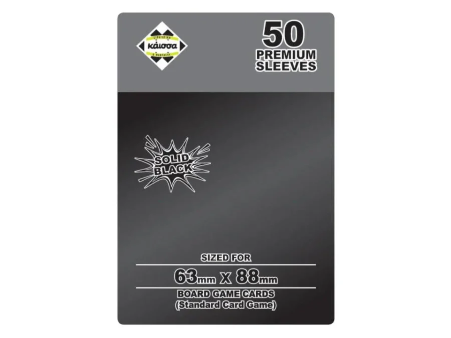 Premium Sleeves Solid Black 63x88mm (Pokemon κ.α.) (Card Game) (KA113797)