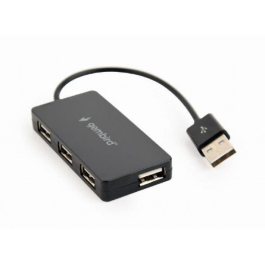 Gembird USB Hub 2.0, 4 Port, μαύρο