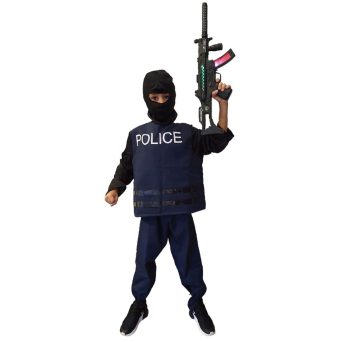 Carnavalista Στολή Παιδική Black Police Αστυνομικός Ειδικών Δυνάμεων (3-2212) 7 ετων-10 ετων
