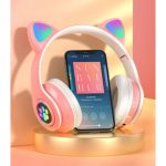 Cats Ασύρματα ακουστικά SNK-B39M RGB Ροζ