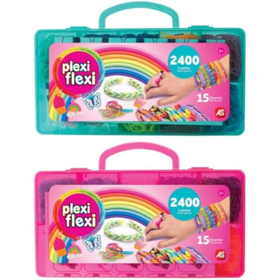 Plexi Flexi Θήκη με 2400 λαστιχάκια & 15 αξεσουάρ (Τυχαία επιλογή)