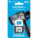 Kioxia Exceria G2 microSDXC 256GB Class 10 U3 V30 UHS-I με αντάπτορα (LMEX2L256GG2)