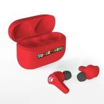 OTL Super Mario In-ear Bluetooth Handsfree Ασυρματα Ακουστικά με Θήκη Φόρτισης Κόκκινα