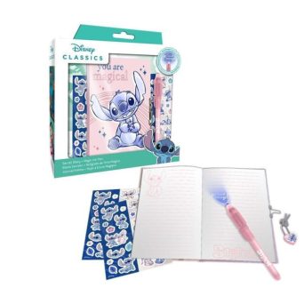Σετ STITCH - Μυστικο Ημερολογιο + Μαγικος Στυλος + Αυτοκολλητα