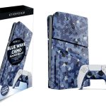 Maxx Tech PS5 Slim Καπακια Κονσολας και ΧειριστηριουFaceplates + Controller Faceplates Blue Wave Camo