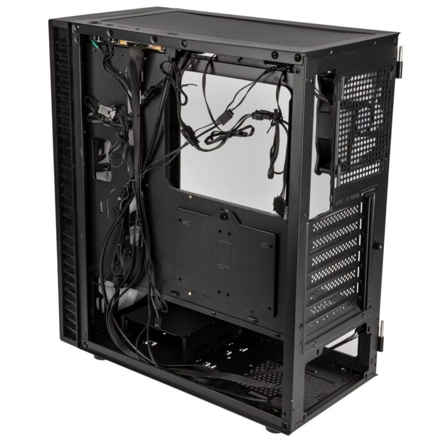 Kolink Observatory HF Mesh ARGB Midi Tower Case – Black (with 6 ARGB fans – 3x140mm & 3x120mm)