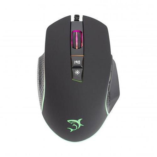 WHITE SHARK RGB GAMING MOUSE GARETH 6400 DPI BLACK