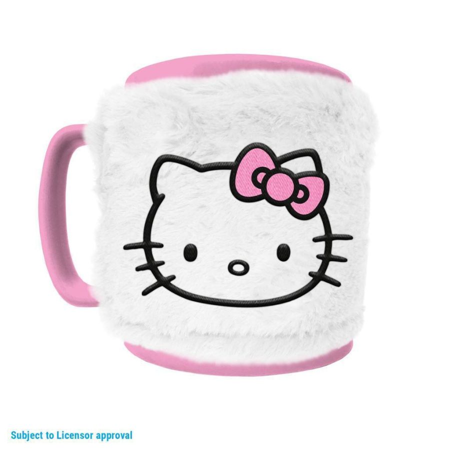 Pyramid HELLO KITTY Κουπα με Αφαιρουμενο Χνουδι Fuzzy Mug 440ml