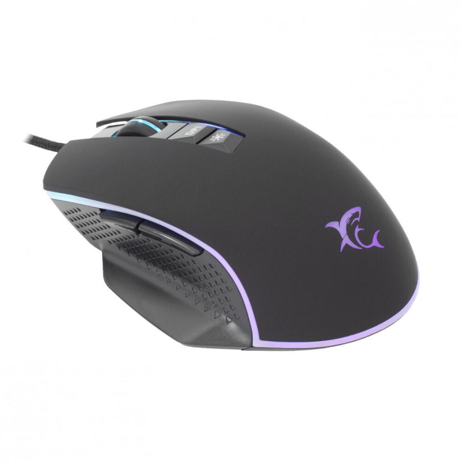 WHITE SHARK RGB GAMING MOUSE GARETH 6400 DPI BLACK