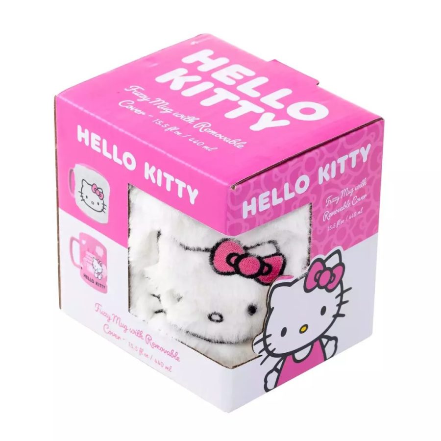 Pyramid HELLO KITTY Κουπα με Αφαιρουμενο Χνουδι Fuzzy Mug 440ml