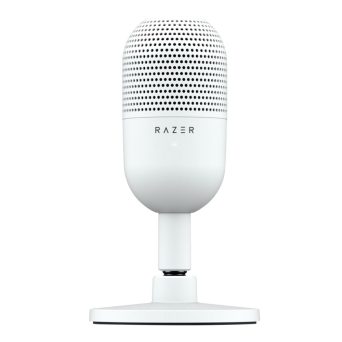 Razer SEIREN V3 MINI MERCURY – USB Condenser Microphone – Build-in Shock Absorb – Mute Button
