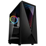 Kolink VOID RGB Midi-Tower – black – Tempered Glass Window