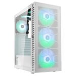 Kolink Observatory HF Mesh ARGB Midi Tower Case – White (with 6 ARGB fans – 3x140mm & 3x120mm )
