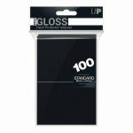 Ultra-Pro Gloss Black Standard Deck Protector 100ct (REM82691)