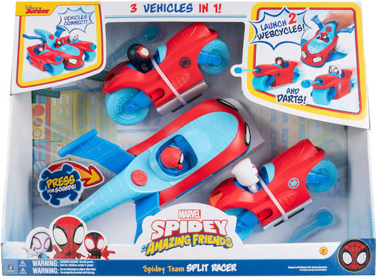 Spiderman Spidey Όχημα 3 σε 1 Ομάδα Αγώνων 22εκ