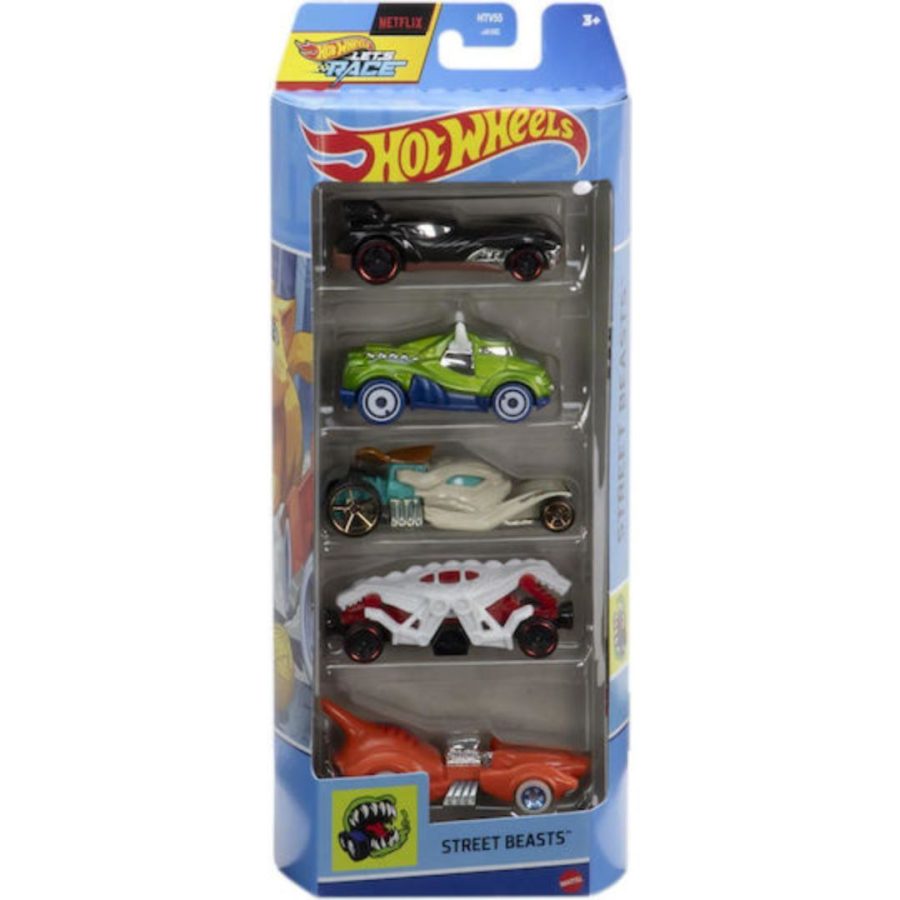 Mattel Hot Wheels - Street Beasts (Set Of 5) (HTV55) (Τυχαία επιλογή)