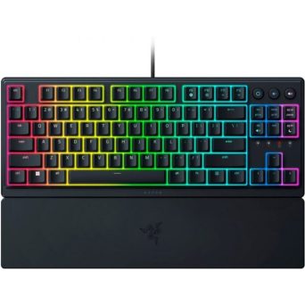 RAZER ORNATA V3 TENKEYLESS – Mecha Membrane Gaming Keyboard – Low Profile – UV COATED KEYCAPS – US