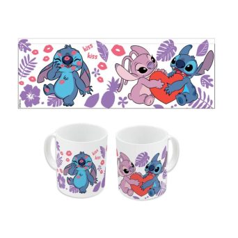 Stor Stitch & Angel - Love - Ceramic Mug 325ml
