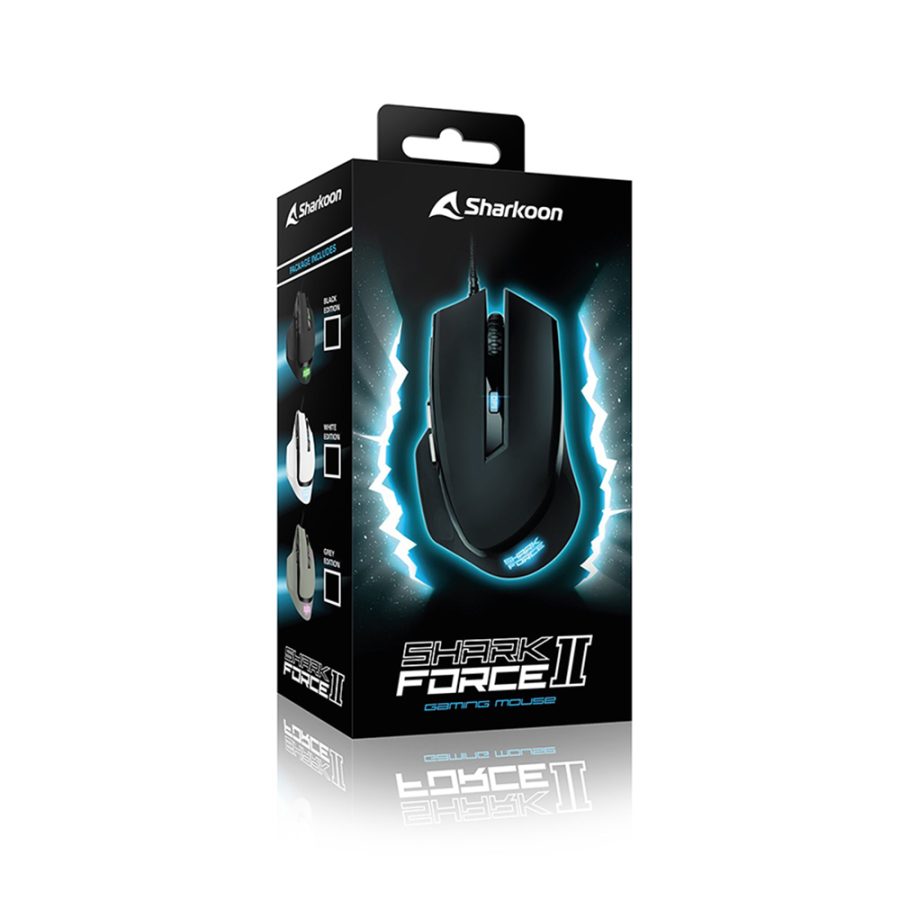 Sharkoon Shark Force 2 Black Gaming Mouse (SHARKFORCE2BK)