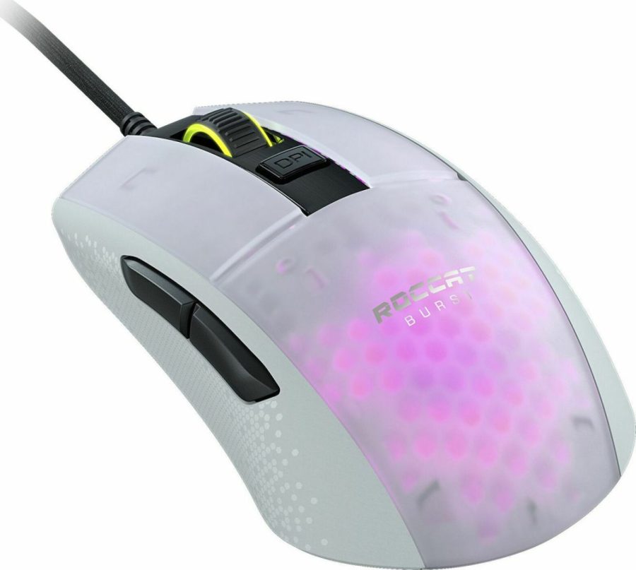 Roccat Burst Pro RGB Gaming Ποντίκι 16000 DPI Λευκό