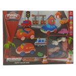 Σετ Funny Cars με Πλαστελινες 16 τεμαχια