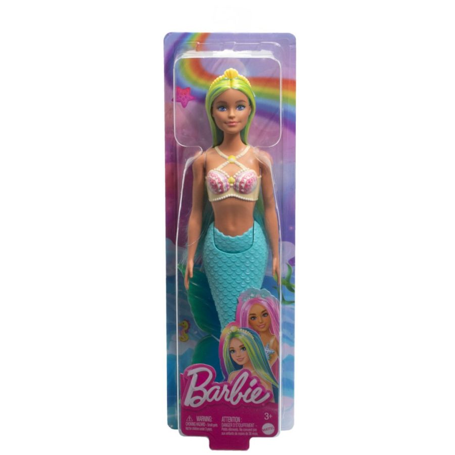 Mattel Barbie Κούκλα Με Γαλαζια Ουρα Mermaid - Teal για 3+ ετών HRR03