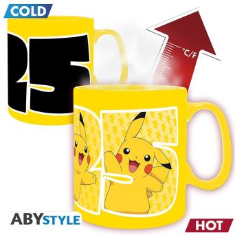 Abysse Pikachu Heat Change Κουπα που αλλαζει Σχεδιο Κεραμικη 460ml