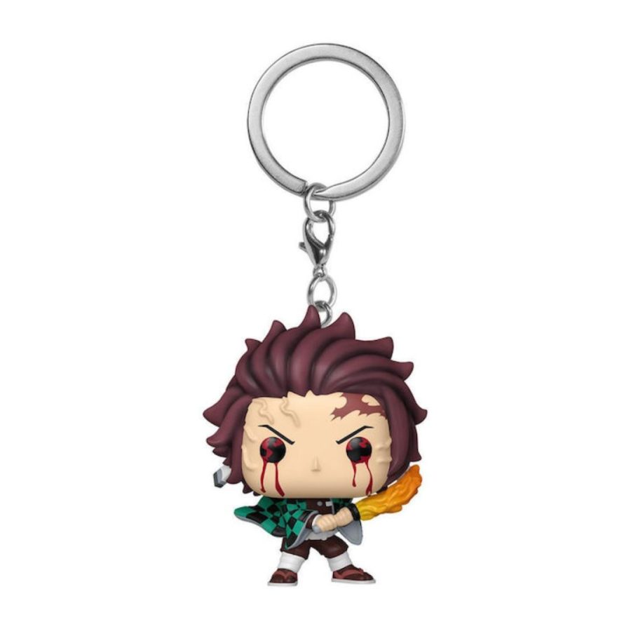 Funko Μπρελοκ Pocket Pop! Demon Slayer Tanjiro Kamado (Sun Breathing) Vinyl Figure Keychain